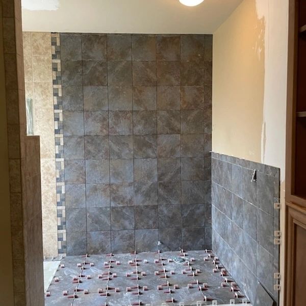 Slate Tile Shower Build